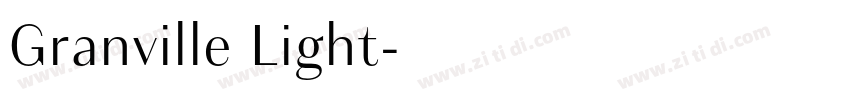 Granville Light字体转换